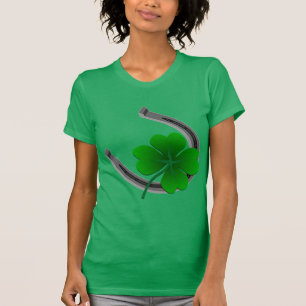 Afortunada camiseta femenina irlandesa St. Patrick