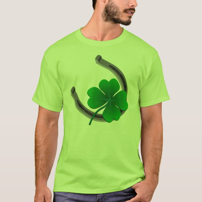 Afortunada camiseta irlandesa St Patrick's Lucky S (Anverso)