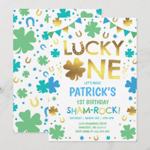 Afortunada invitación de cumpleaños a Fiesta de St