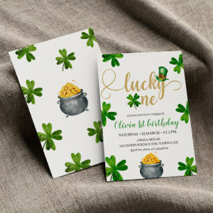 Afortunada Invitación de un cumpleaños, tema de St