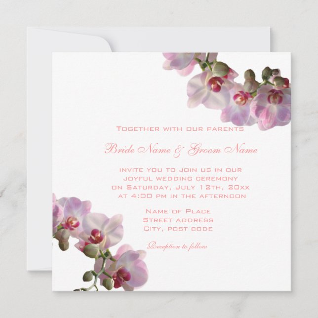 Afortunadamente después de las invitaciones de bod (Anverso)