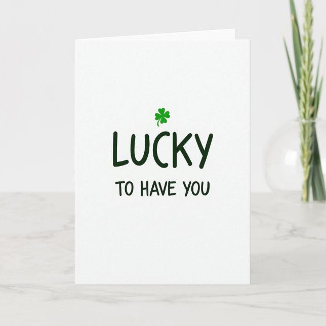 Afortunado de Tener Tu Tarjeta Verde (Anverso)
