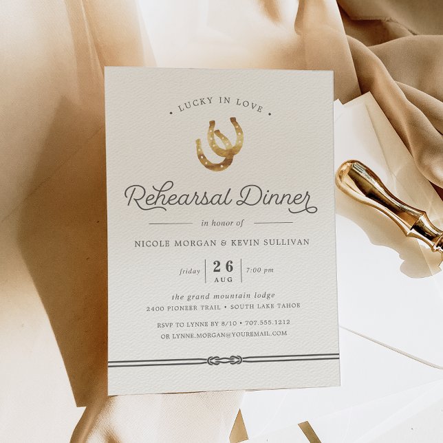 Afortunado en amor | Invitación a la cena de ensay (Subido por el creador)