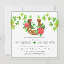 Afortunado en el amor | Invitación de boda irlande