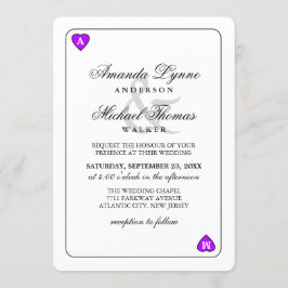 Afortunado en el amor - Invitación de la tarjeta d