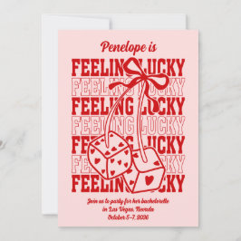 Afortunado en las Vegas de amor Invitación a la Ba