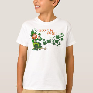 Afortunado para ser camisa de los niños del