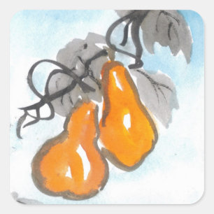 Afortunados Pegatinas chinos Wu Lou Gourds