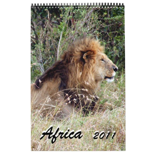 áfrica 2011 calendario de páginas únicas de 15 mes (Tapa)