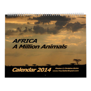 ÁFRICA - calendario 2014 (Dos-Página de millón 