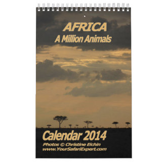 ÁFRICA - Calendario De Un Millón De Animales 2014