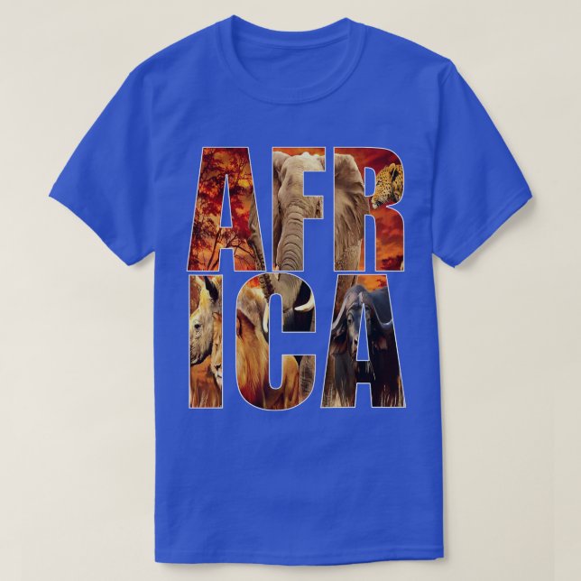 África Camiseta África Grande 5 Tee Safa Sudafrica (Diseño del anverso)