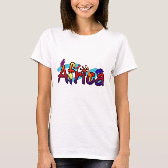 África de moda las camisetas de las mujeres se (Anverso)