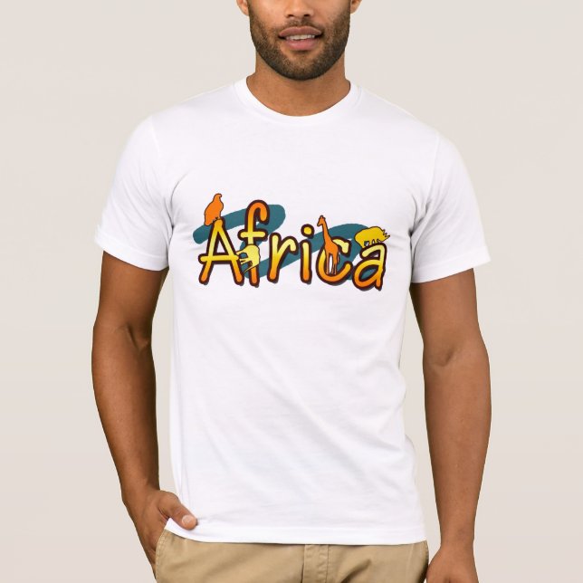 África de moda las camisetas de los hombres se (Anverso)