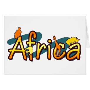 África de moda las tarjetas se refresca y del
