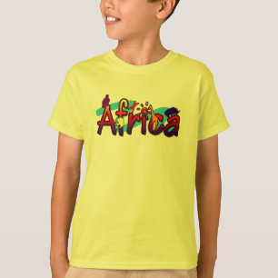 África de moda se refrescan y la camiseta salvaje