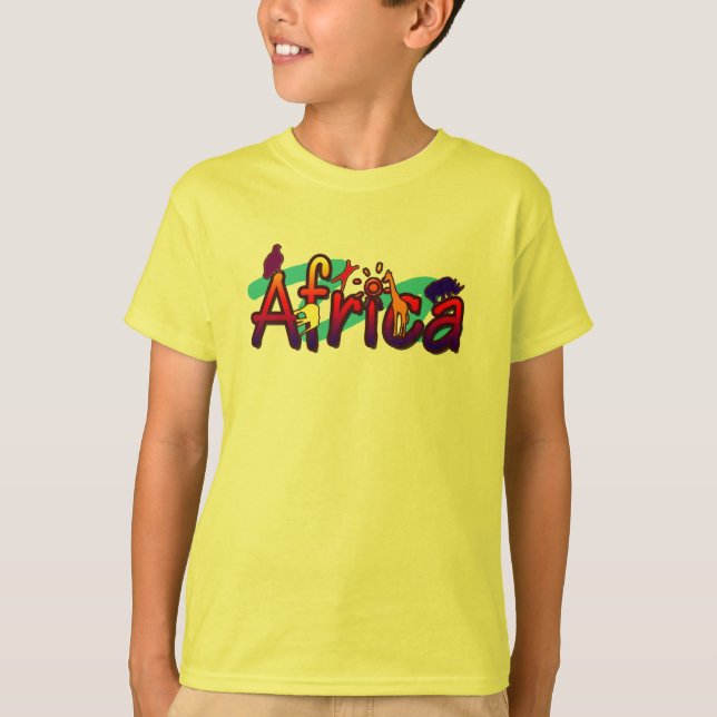 África de moda se refrescan y la camiseta salvaje (Anverso)