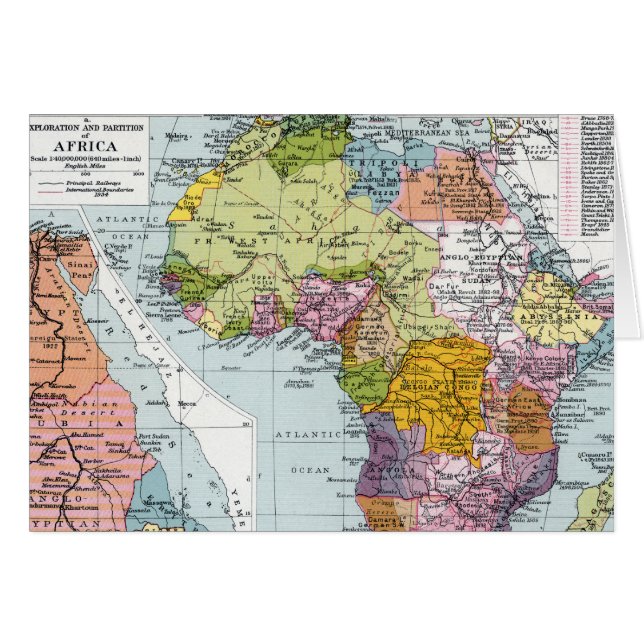 ÁFRICA DIVIDIDA, 1914 (Anverso (Horizontal))