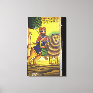 África, Etiopía. Obra de arte que representa al Le