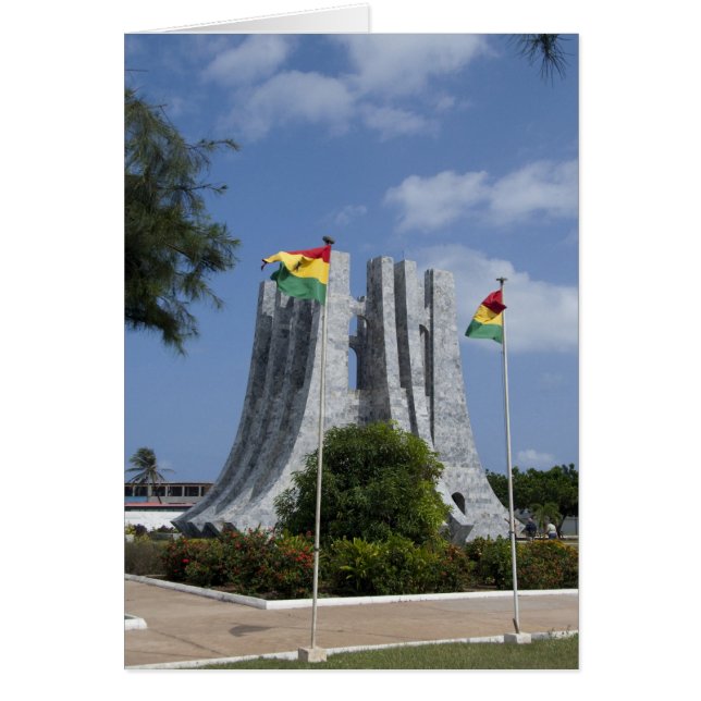 África, Ghana, Accra. Mausoleo de Nkrumah, final 3 (Frente)