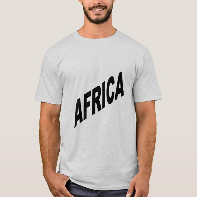 ÁFRICA gris de la camiseta (Anverso)