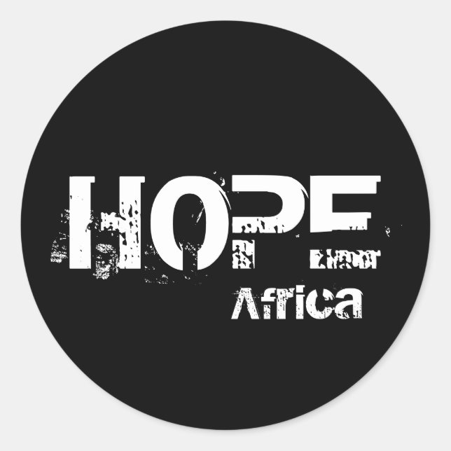 Africa Hope Pegatina (Anverso)