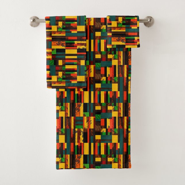 África Kente Ghana, Costa de Marfil, patrón tribal (In situ)