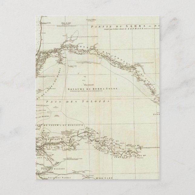 África Occidental con notas geográficas (Anverso)