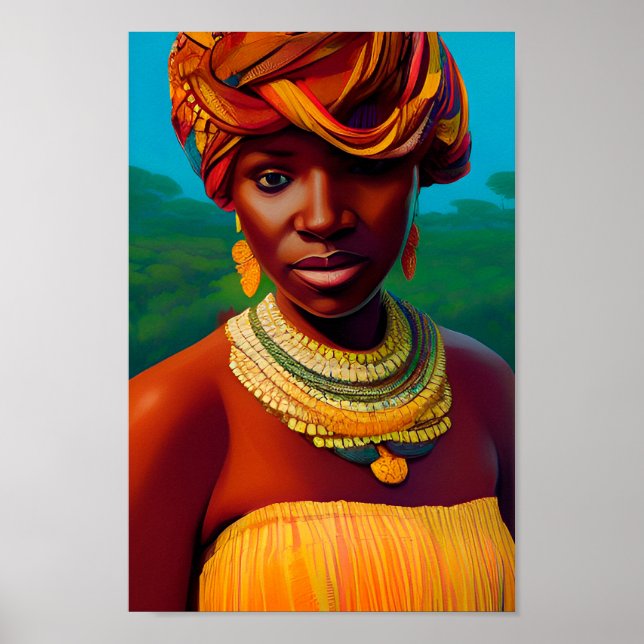 África: Reinas africanas de arte negro (Frente)