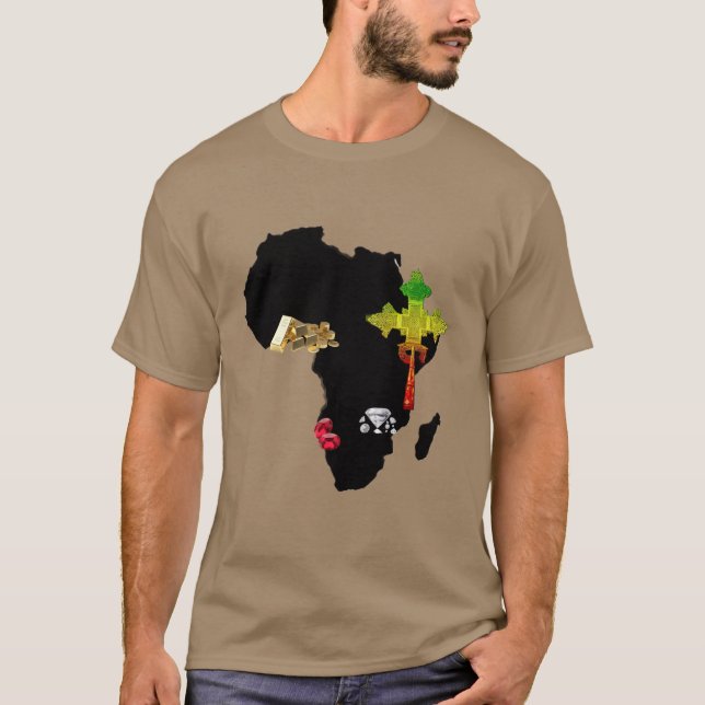 África rica - Camiseta masculina (Anverso)