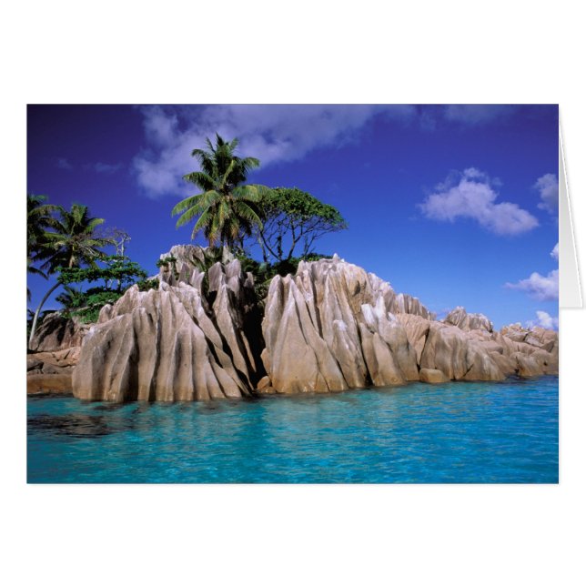 África, Seychelles, la isla de La Digue. Granito (Anverso (Horizontal))