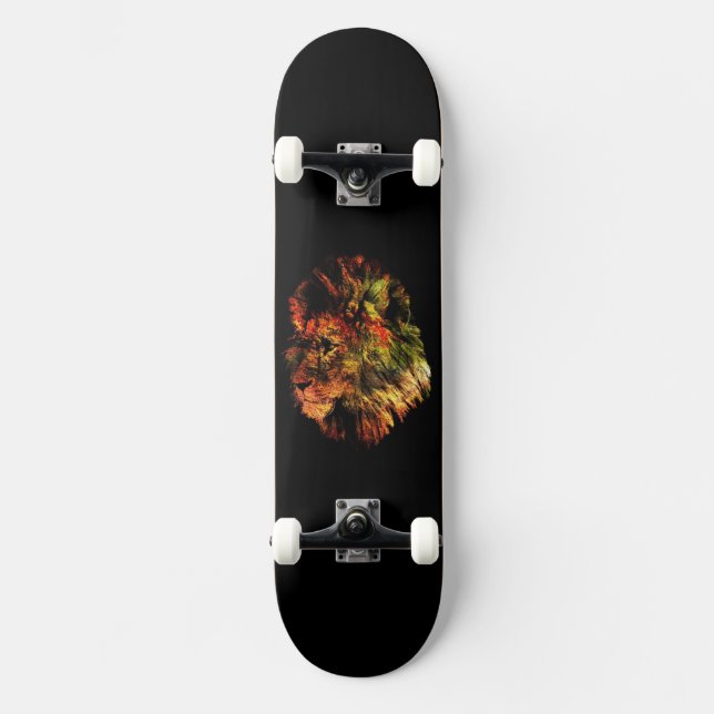 African Lion Skateboard (Anverso)
