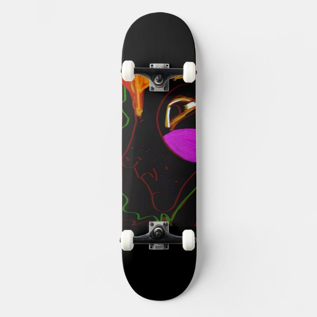 African Phoenix Rising Skateboard (Anverso)