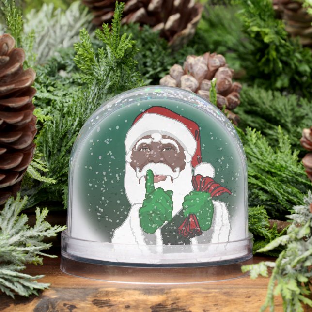 African Santa Snow Globe Custom Christmas Gifts (Invierno)
