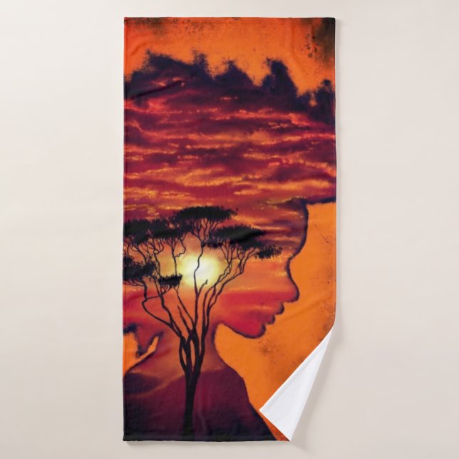 African Sunset Night Desire Fantasy Toallas de bañ (Toalla de baño)