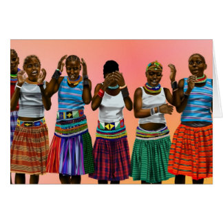 Africano tradicional que canta