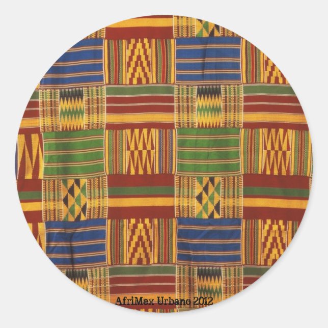 AfriMex Urbano Kente Pegatina (Anverso)