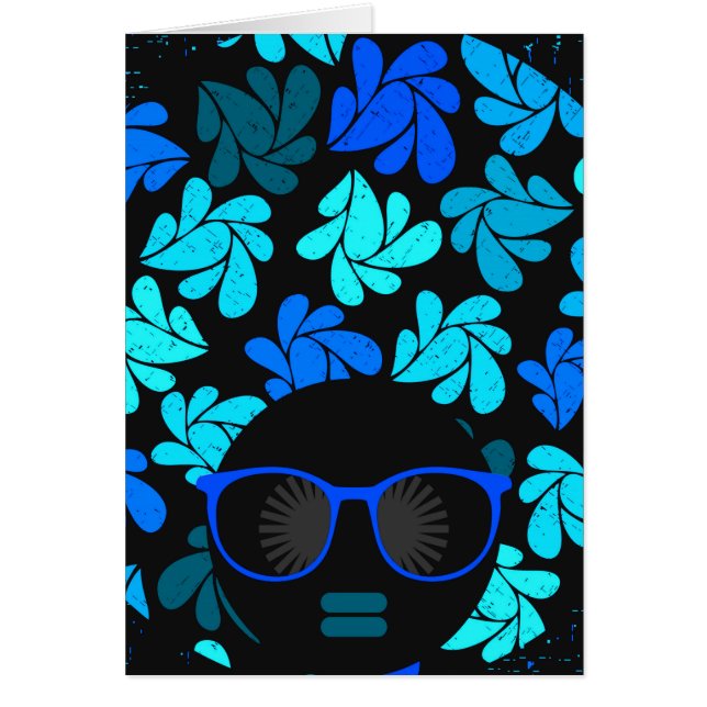 Afro Diva Azul  (Frente)