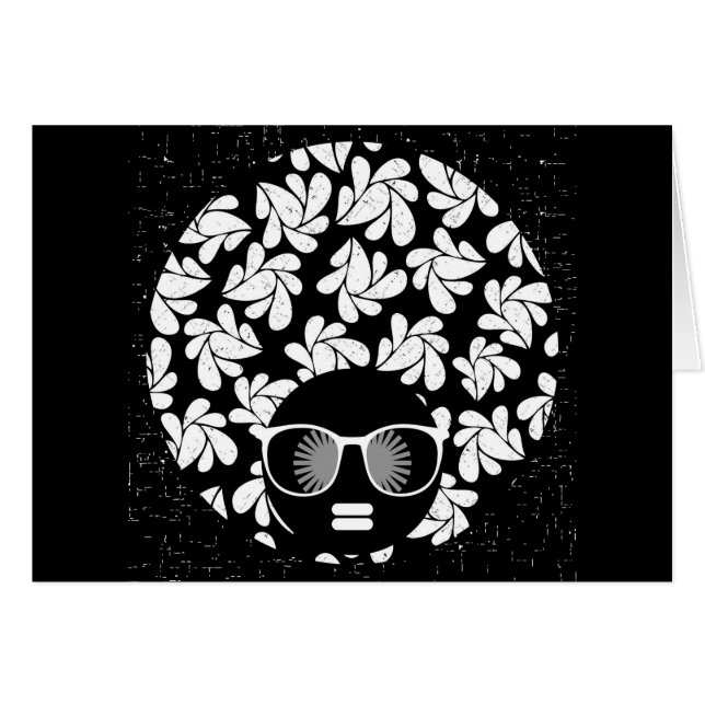 Afro Diva Blanco y Negro (Anverso (Horizontal))