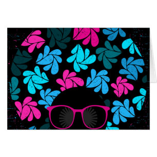 Afro Diva Turquesa y Rosa Caliente