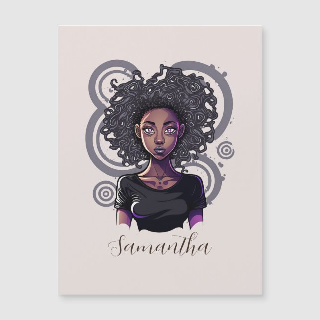 Afro mujer mágica (Anverso)
