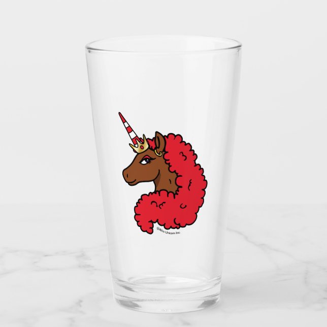Afro rojo unicornio (Anverso)