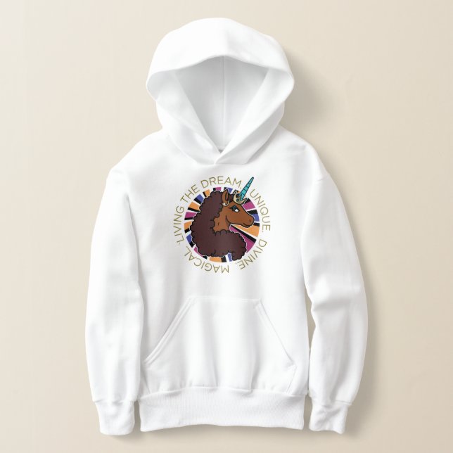 Afro Unicornio viviendo el diseño de sueños (Distribución )
