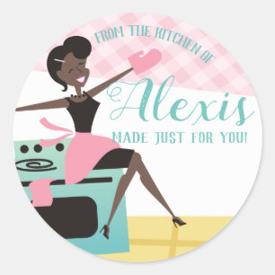Afroamericano de la cocina de pegatinas