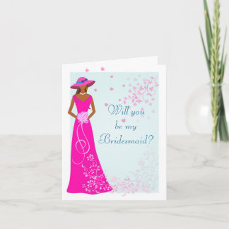 Afroamericano - tarjeta del banquete de boda