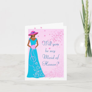 Afroamericano - tarjeta del banquete de boda