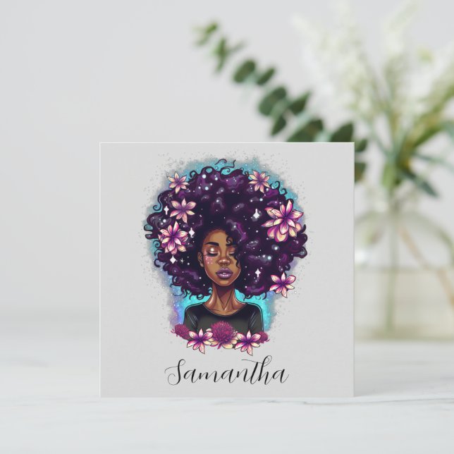 Afromujer floral esparkling (Anverso de pie)