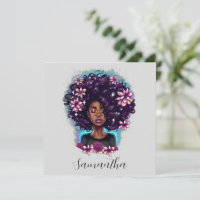 Afromujer floral esparkling