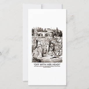 Afuera Con Su Cabeza De Maravilla Alice Queen Cita