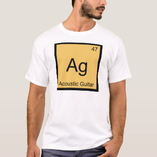 Ag - Camiseta del símbolo del elemento de química 